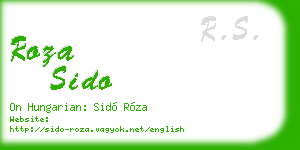 roza sido business card